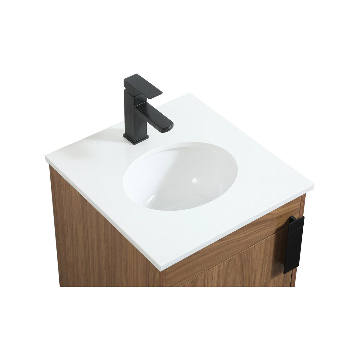 Eugene 19 X 18 X 33.5 inch Walnut Brown Vanity Sink Set