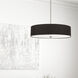Everly 4 Light 20 inch Satin Chrome with Black Pendant Ceiling Light
