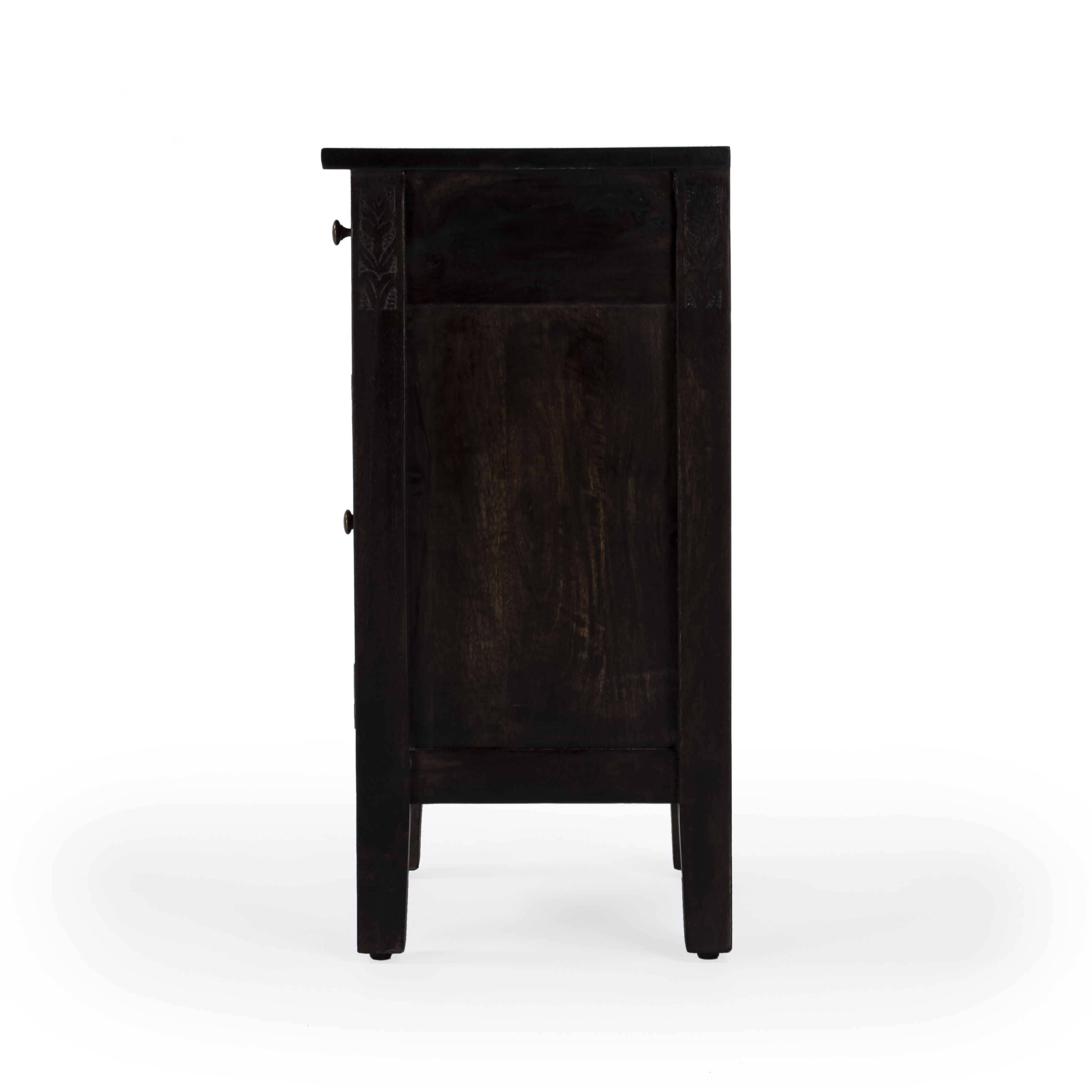 Switra 1 door 1 drawer End Table in Dark Brown