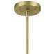 Drifting Droplets LED Vintage Brass Mini Pendant Ceiling Light