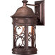 Sage Ridge 1 Light 16 inch Vintage Rust Outdoor Wall Mount, Great Outdoors