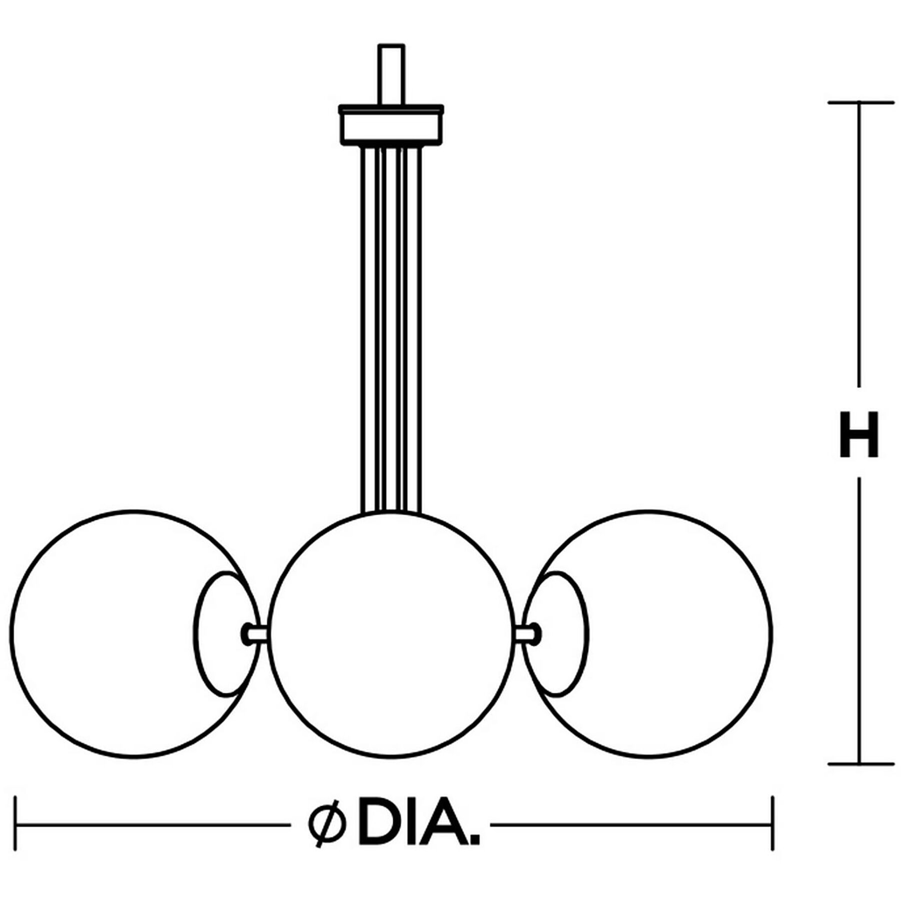 Metropolitan LED 27 inch Black Pendant Ceiling Light
