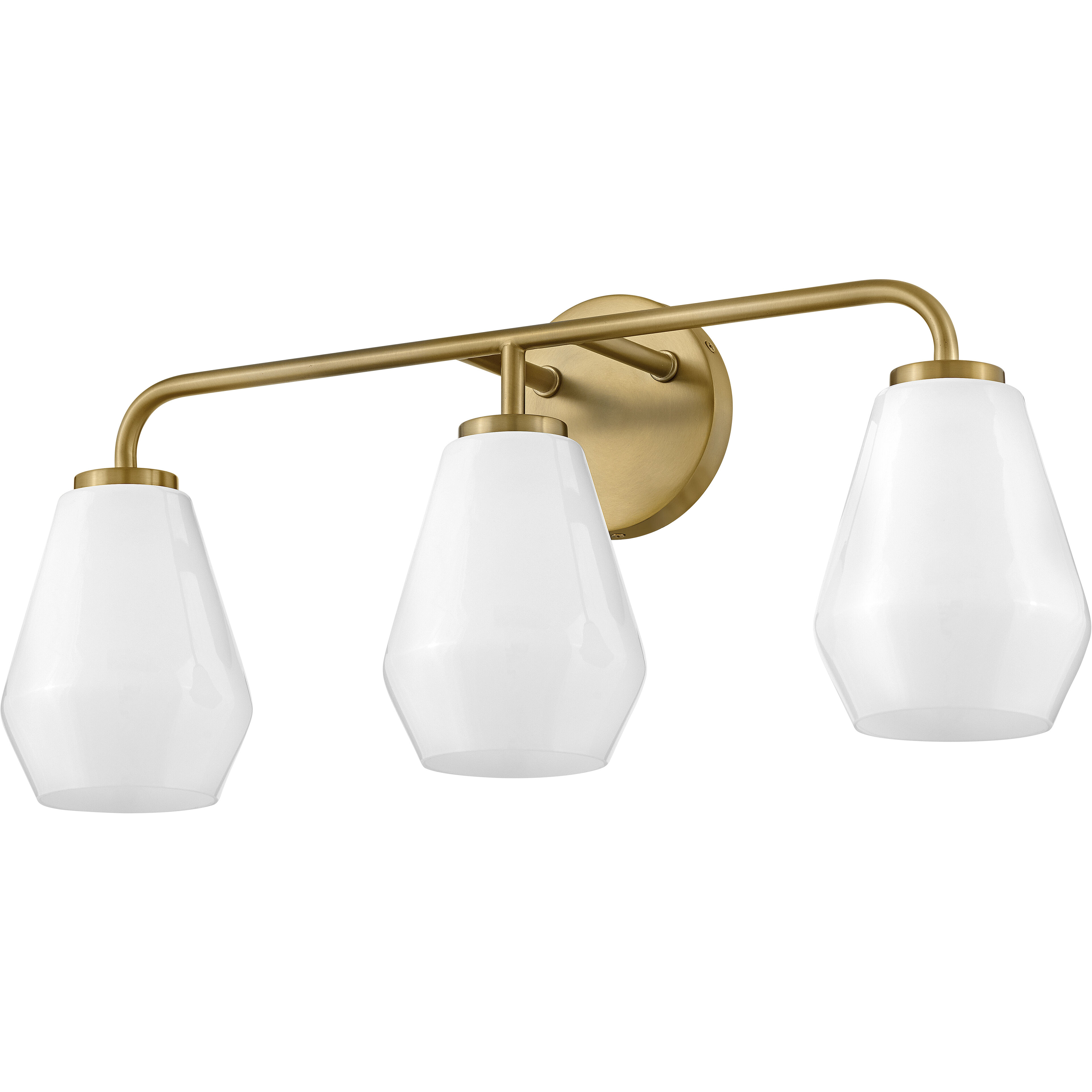 Gio LED 24 inch Lacquered Brass Bath Light Wall Light