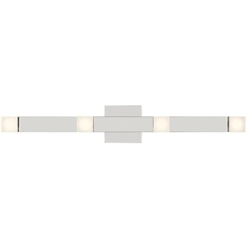 Drew & Jonathan Scott Brander LED 30.38 inch Chrome Vanity Light Wall Light