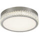 Chevron LED 15.75 inch Brushed Nickel Flush Mount Ceiling Light