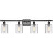 Ballston Cobbleskill 4 Light 36 inch Oil Rubbed Bronze Bath Vanity Light Wall Light in Clear Glass, Ballston