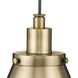 Hinton 1 Light 8.25 inch Vintage Brass Mini-Pendant Ceiling Light