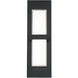 Bandeau LED 16 inch Black Outdoor Wall Light in 3500K, dweLED