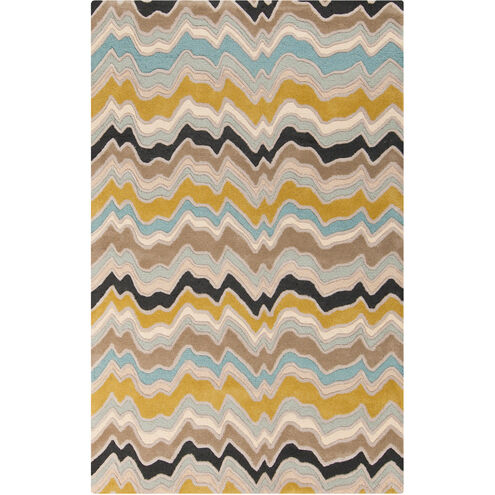 Modern Classics 156 X 108 inch Green and Blue Area Rug, Wool