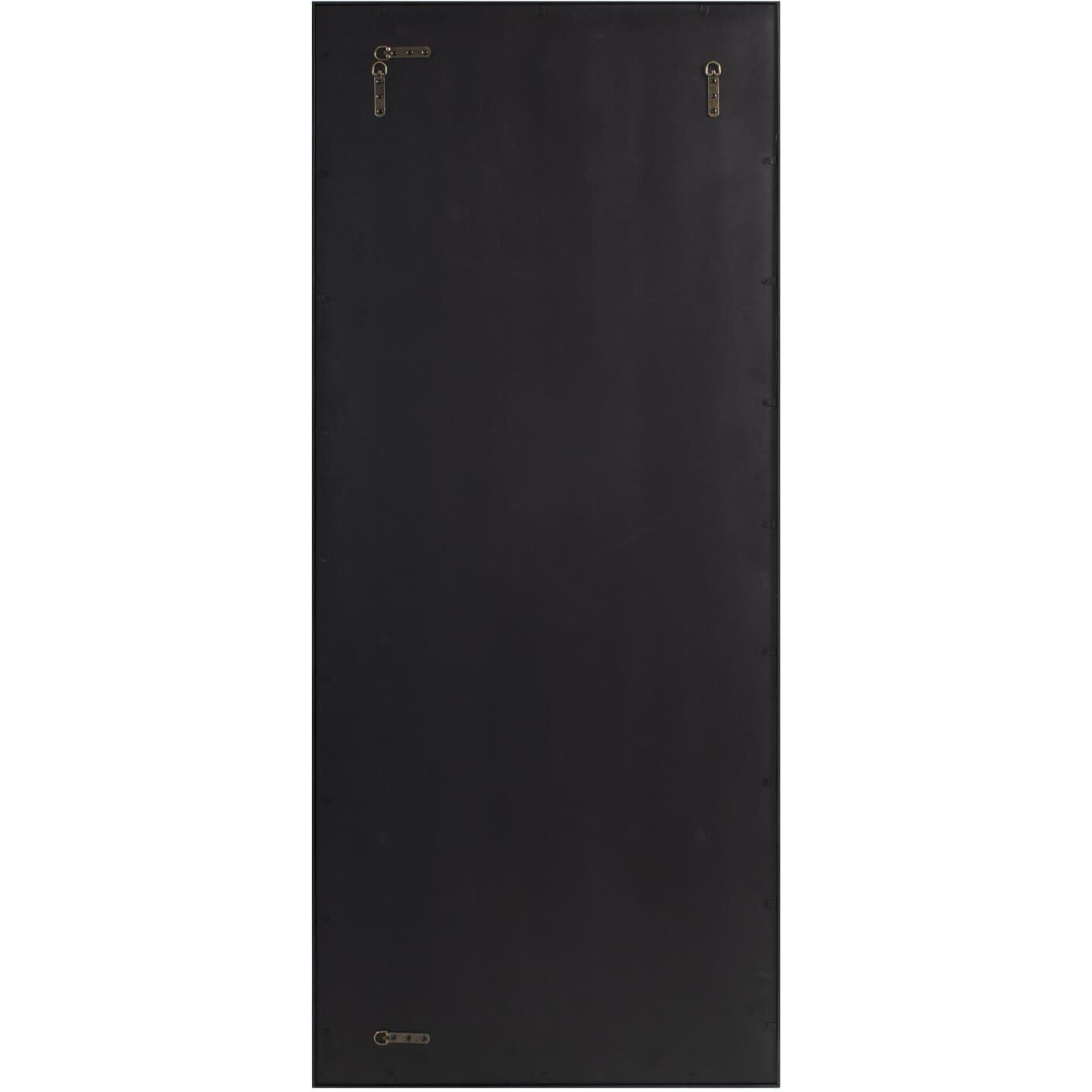 Chiverny 70 X 30 inch Matte Black French Panel Mirror