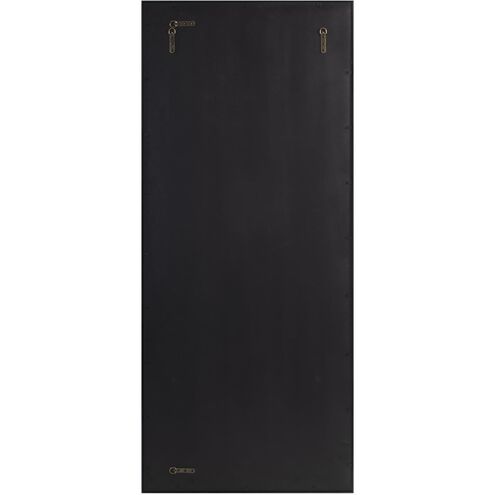 Chiverny 70 X 30 inch Matte Black French Panel Mirror