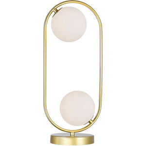 Celeste 19 inch 5.00 watt Medallion Gold Table Lamp Portable Light