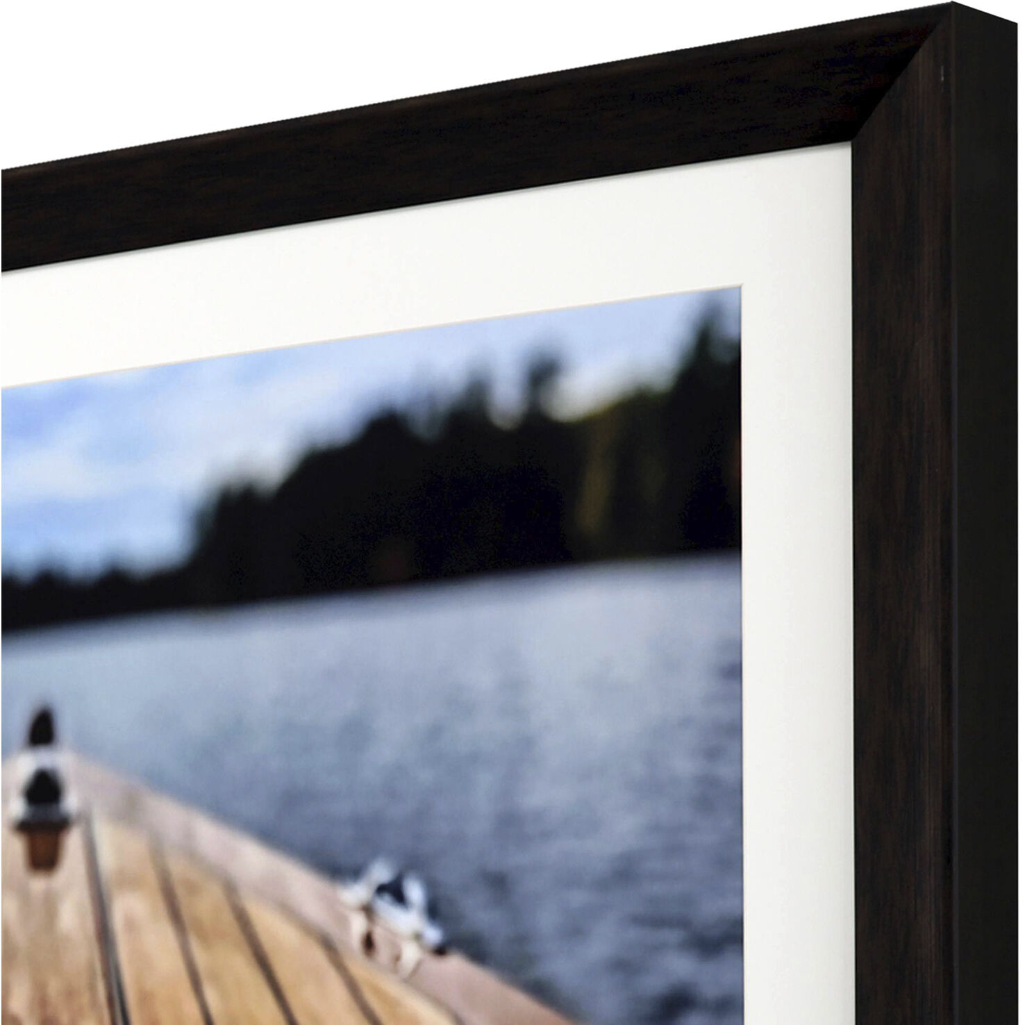 Lake Life Brown and Blue and Multi Framed Art