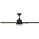 Astrea 52 inch Matte Black with Matte Black/Sepia Brown Reversible Blades Ceiling Fan