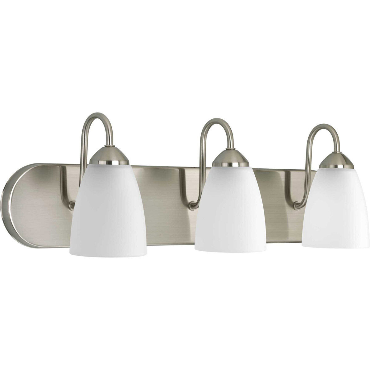 Gather 3 Light 24 inch Brushed Nickel Bath Vanity Wall Light in Bulbs Not Included, Standard