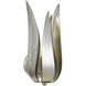 Broche Bath Sconce Wall Light in Antique Silver