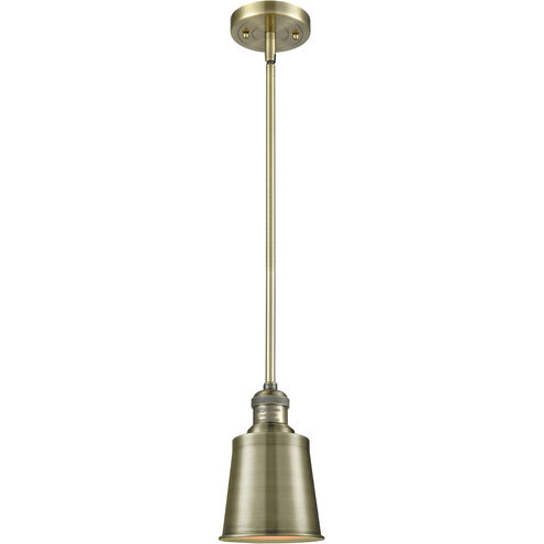 Franklin Restoration Addison LED 5 inch Antique Brass Mini Pendant Ceiling Light, Franklin Restoration