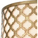 Arabesque 2 Light 15 inch Bronzed Gold Flush Mount Ceiling Light