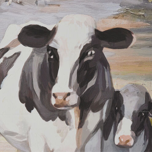 Coutnry Cow Black Wall Art