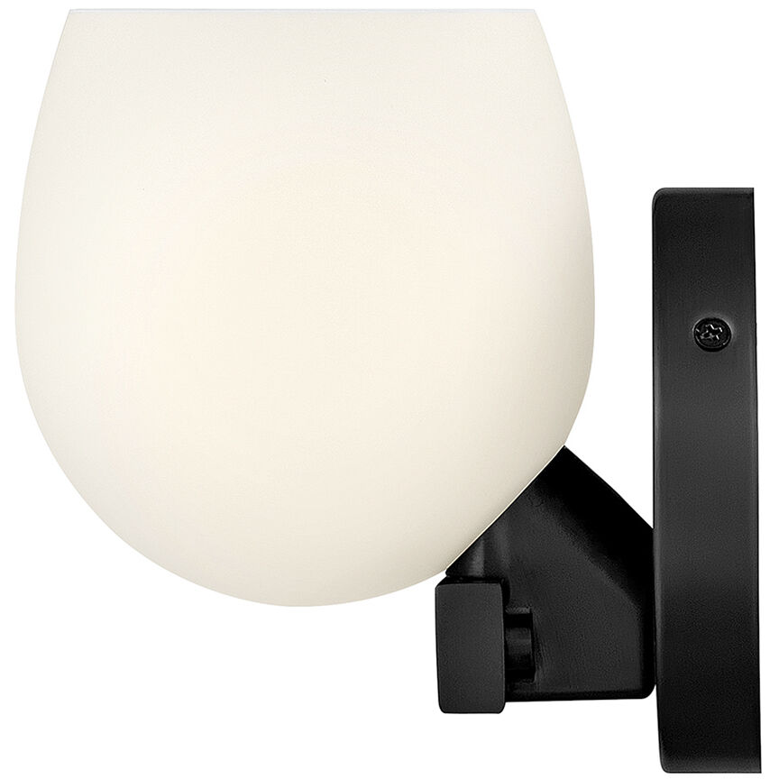 Mae 1 Light 6.5 inch Black Bath Light Wall Light