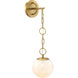Wine Flower 1 Light 7 inch Brushed Gold Wall Sconce Wall Light
