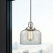 Franklin Restoration Bell 1 Light 8 inch Brushed Satin Nickel Mini Pendant Ceiling Light in Incandescent, Clear, Franklin Restoration