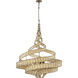 Flow 8 Light 36 inch Baguette and Natural Rattan Pendant Ceiling Light in Baguette/Natural Rattan, Smithsonian Collaboration