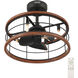 Bridgette Fandelier 22 inch Matte Black Ceiling Fan