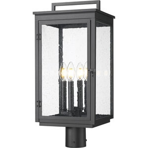 Hartwell 4 Light 22.75 inch Sand Black Outdoor Post Mount Fixture