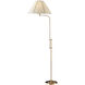 Signature 57 inch 150 watt Antique Brass Floor Lamp Portable Light, Adjustable Pole