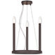 Alpine 3 Light 12 inch Bronze Mini Chandelier Ceiling Light