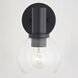 Marshall LED 7.5 inch Matte Black Bathroom Light Wall Light