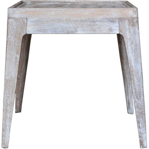 Rafferty 21.7 X 19.7 inch Burnt White Side Table