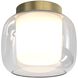 Aquina 1 Light 9.45 inch Matte Brushed Brass Interior Ceiling Light