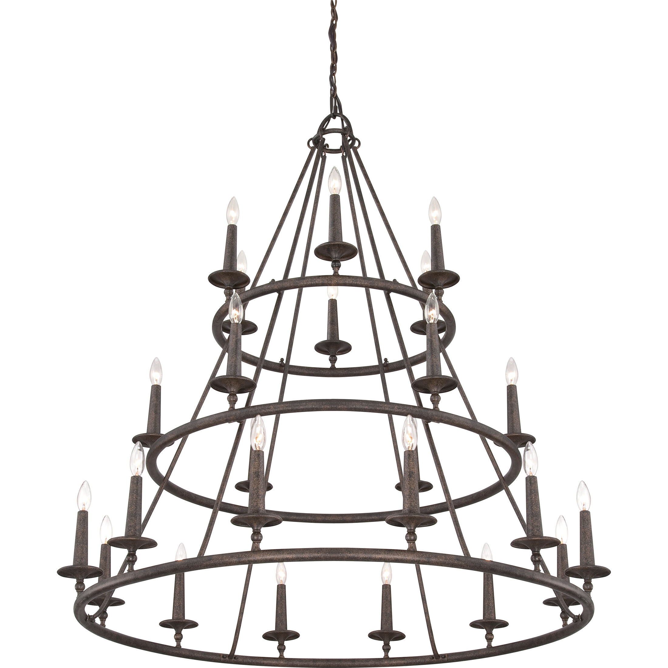 Voyager 24 Light 48 inch Malaga Foyer Chandelier Ceiling Light