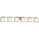 Textile LED 56 inch Brushed Brass Bath Bar Wall Light