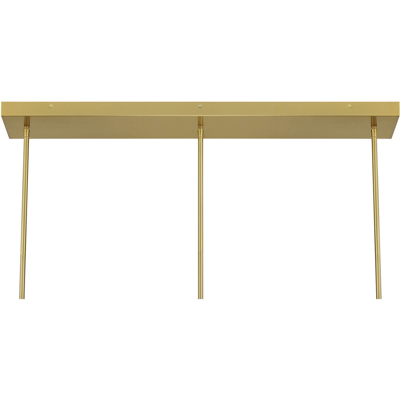 Hillbourne Linear Chandelier Ceiling Light in Warm Brass