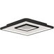 Pinpoint LED 16.38 inch Black Flush Mount Ceiling Light in 2700K, dweLED