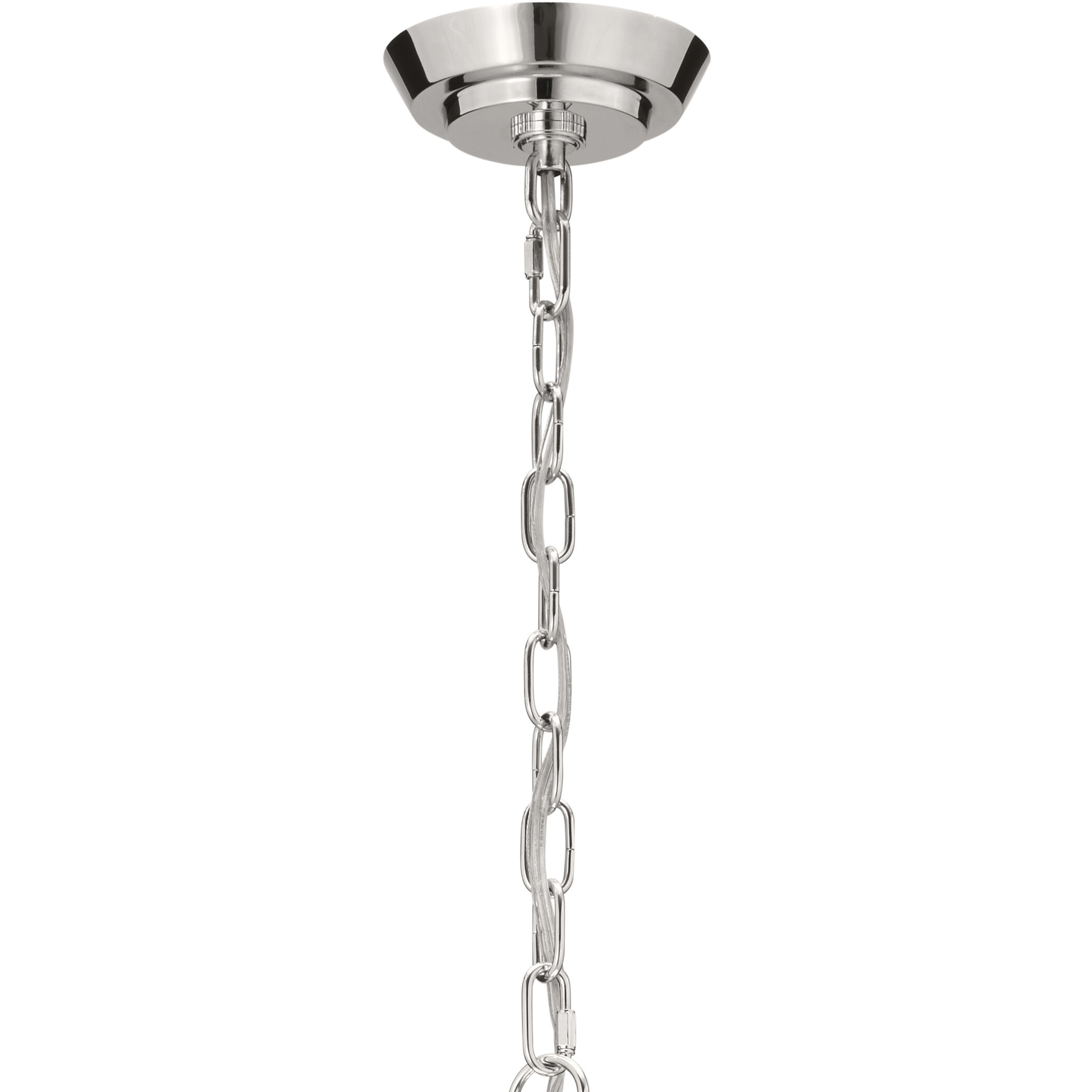 Truby 9 Light 38 inch Polished Nickel Chandelier Ceiling Light, Large