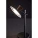Elmore 16.5 inch 8 watt Black and Walnut Wood LED Desk Lamp Portable Light, with Smart Switch