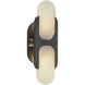 Odin 2 Light 14 inch Urban Bronze ADA Wall Sconce Wall Light in Urban Bronze and Alabaster