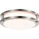 Brentwood LED 10 inch Brushed Nickel Flush Mount Ceiling Light