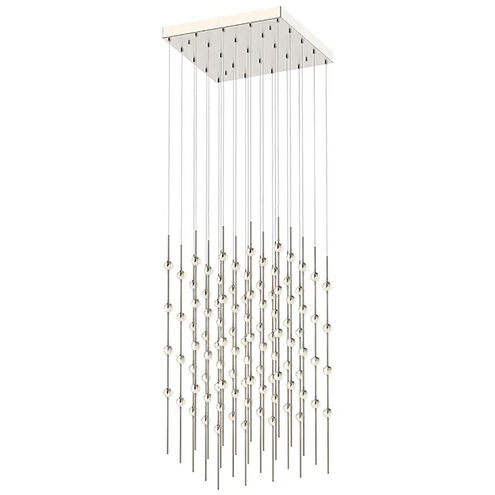 Constellation Cosmic Cube LED 21 inch Satin Nickel Pendant Ceiling Light