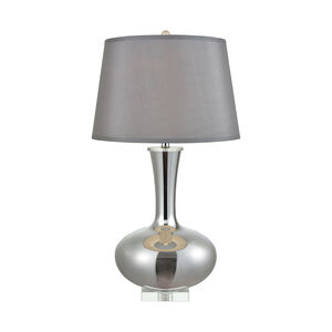 Enchante 32 inch 150.00 watt Silver Table Lamp Portable Light