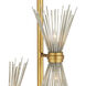 Novatude 71 inch 60 watt Antique Gold Leaf Floor Lamp Portable Light