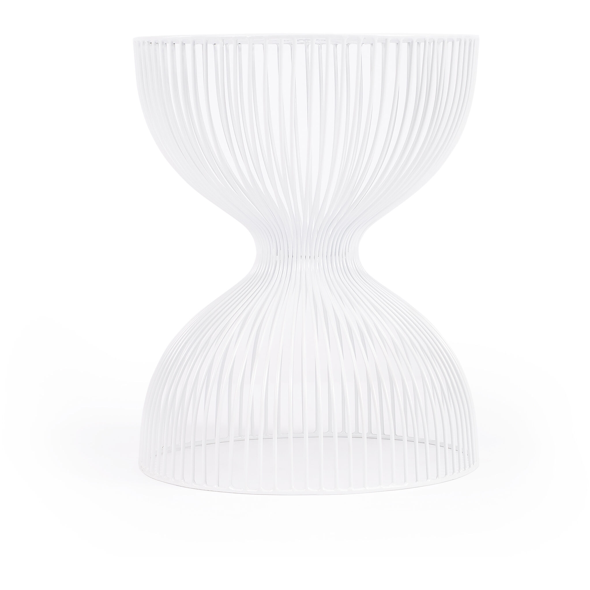 Nicholas White Metal End or Side Table