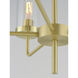 Crosby 5 Light 24 inch Satin Brass Chandelier Ceiling Light