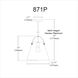 Polly 1 Light 12.75 inch White Pendant Ceiling Light