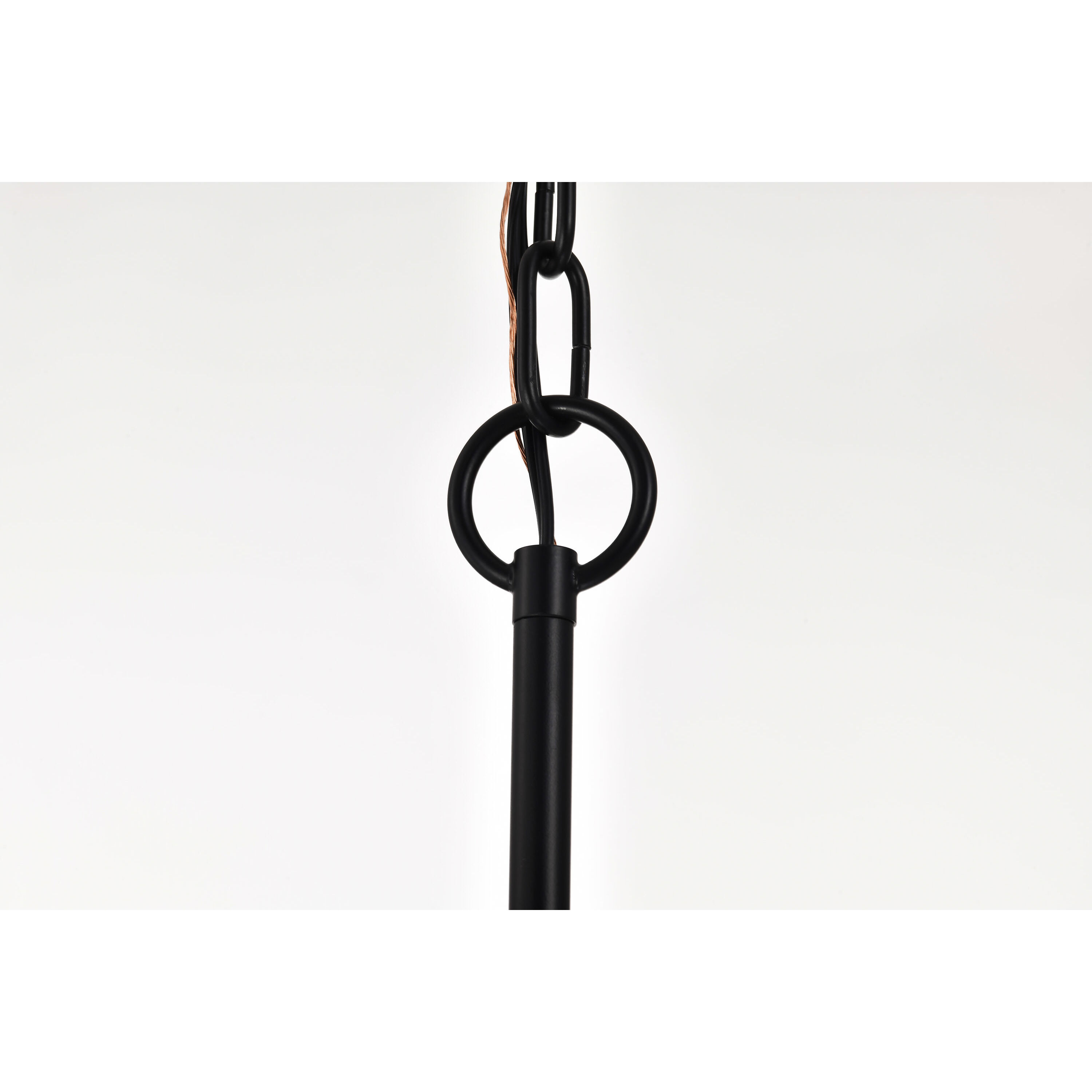 Liam 30 inch Matte Black Chandelier Ceiling Light