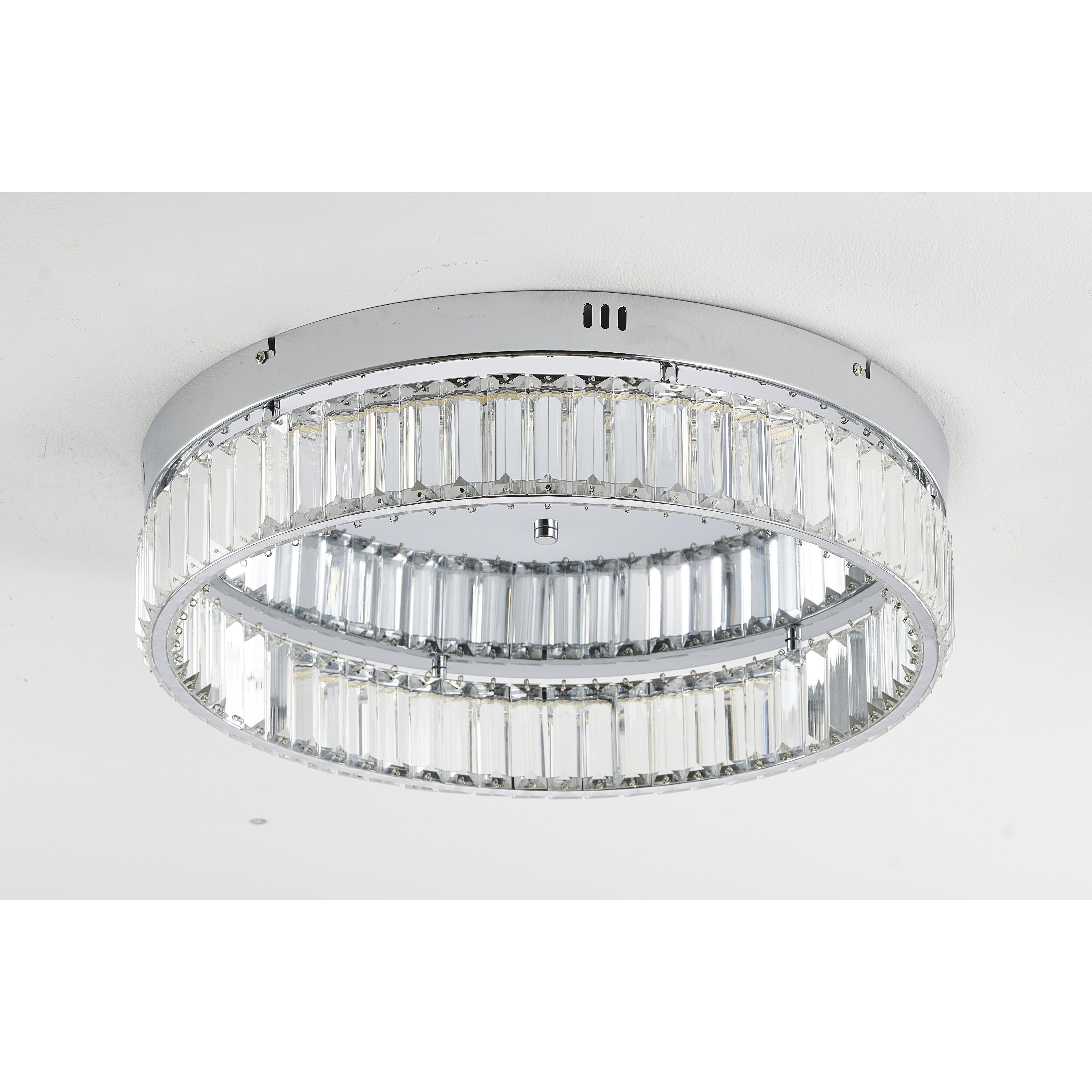 Canada LED 20 inch Chrome Flush Mount Ceiling Light